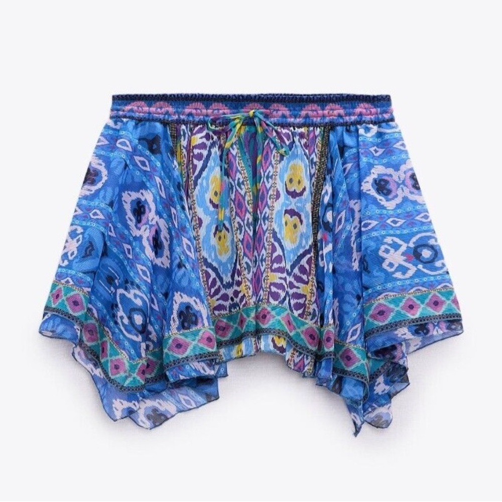 Zara Asymmetrical Mini Skirt
